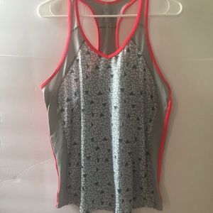 {Nike} Dri-Fit Racerback Tank Top Gray & Coral